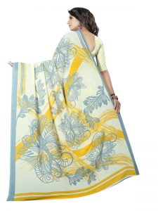 Kimaya 22 Printed Georgette Sarees With Blouse