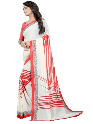 Kimaya 24 Printed Georgette Sarees With Blouse