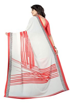 Kimaya 24 Printed Georgette Sarees With Blouse