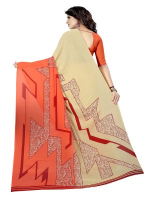 Kimaya 27 Printed Georgette Sarees With Blouse