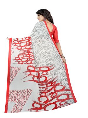 Kimaya 28 Printed Georgette Sarees With Blouse