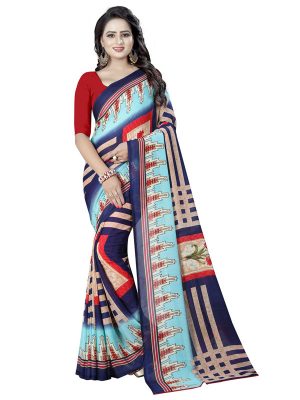 Shakira 14 Printed Georgette Sarees With Blouse