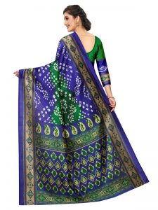 Bandhani 38 Printed Mysore Art Silk Kanjivaram Sarees With Blouse