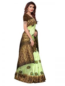 Nagma Pan Rama Printed Mysore Art Silk Kanjivaram Sarees With Blouse