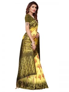 Nagma Tree Lemon Printed Mysore Art Silk Kanjivaram Sarees With Blouse