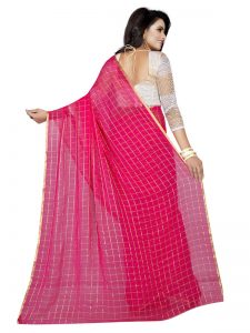 Chokda Rani Shiffon Saree With Blouse