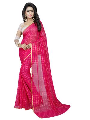 Chokda Rani Shiffon Saree With Blouse