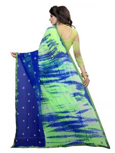 Ring Green Shiffon Saree With Blouse