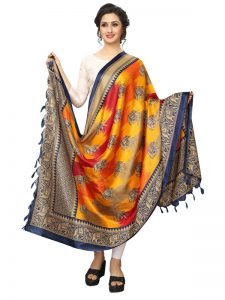 Navy Khadi Dupatta