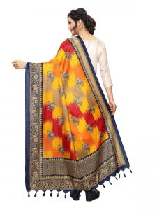 Navy Khadi Dupatta