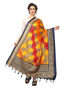 Navy Khadi Dupatta