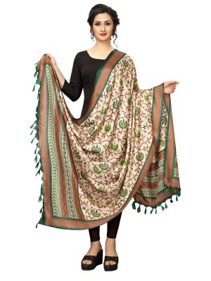 Green Khadi Dupatta