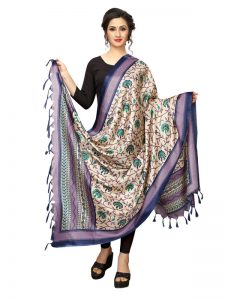 Navy Khadi Dupatta