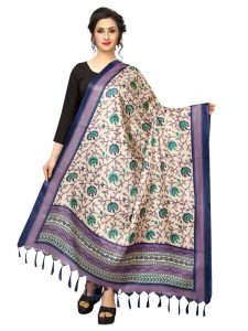 Navy Khadi Dupatta