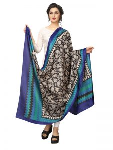 Blue Khadi Dupatta