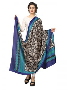 Blue Khadi Dupatta