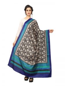 Blue Khadi Dupatta