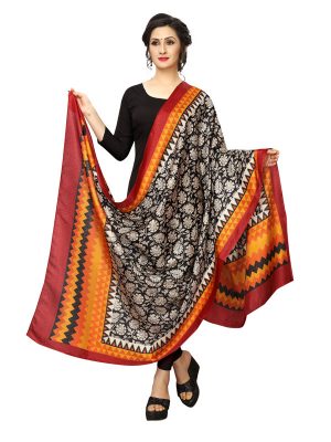 Red Khadi Dupatta