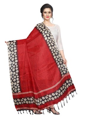 Red Khadi Dupatta