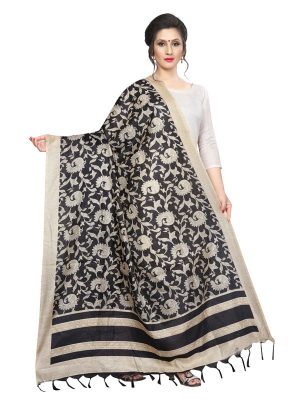 Black Khadi Dupatta