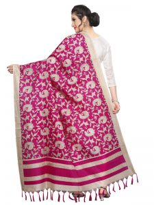 Pink Khadi Dupatta