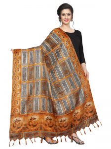 Mustard Khadi Dupatta