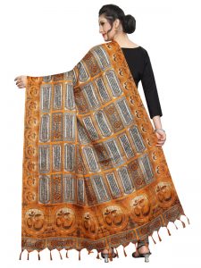 Mustard Khadi Dupatta