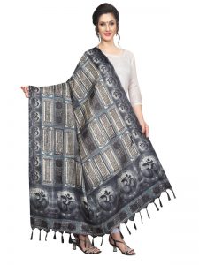 Navy Khadi Dupatta