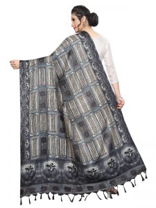 Navy Khadi Dupatta