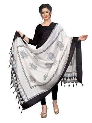 Black Khadi Dupatta