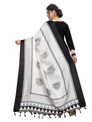 Black Khadi Dupatta