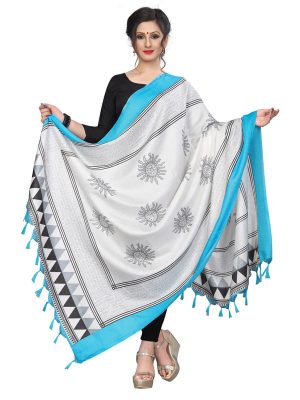 Blue Khadi Dupatta