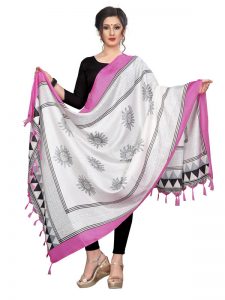 Pink Khadi Dupatta