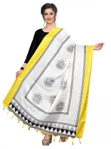 Yellow Khadi Dupatta