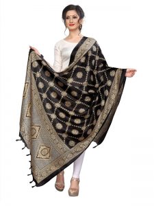 Black Khadi Dupatta