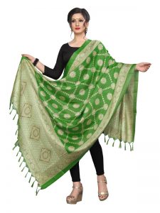 Green Khadi Dupatta