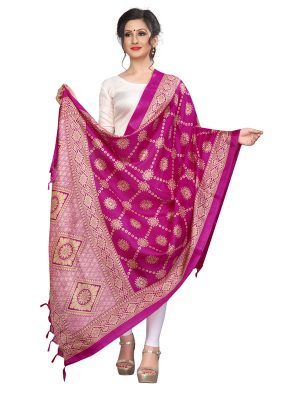 Pink Khadi Dupatta