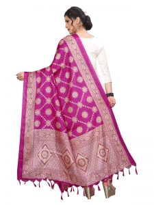 Pink Khadi Dupatta