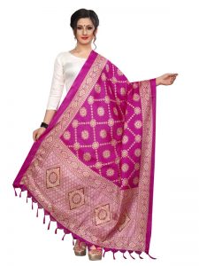 Pink Khadi Dupatta