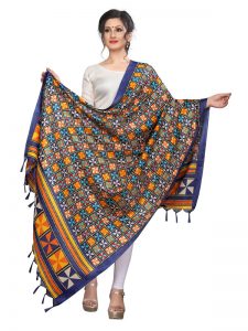 Blue Khadi Dupatta