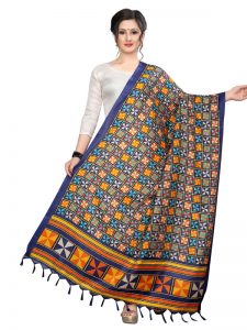 Blue Khadi Dupatta