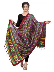 Red Khadi Dupatta