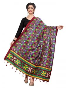 Red Khadi Dupatta