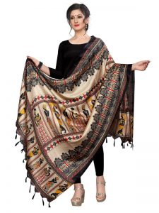 Black Khadi Dupatta