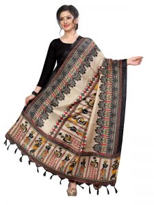 Black Khadi Dupatta