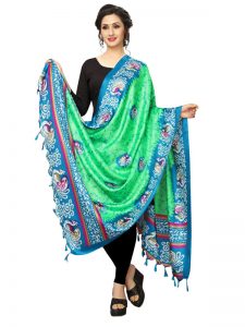 Green Khadi Dupatta