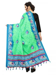 Green Khadi Dupatta