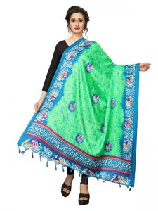 Green Khadi Dupatta