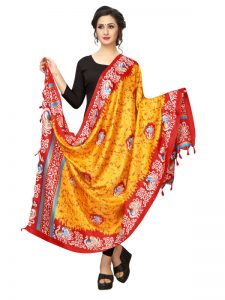 Yellow Khadi Dupatta