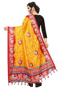 Yellow Khadi Dupatta